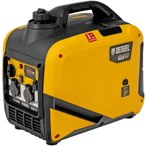 Бензиновый генератор DENZEL GS-3000iS, 220 В, 3кВт [94716]