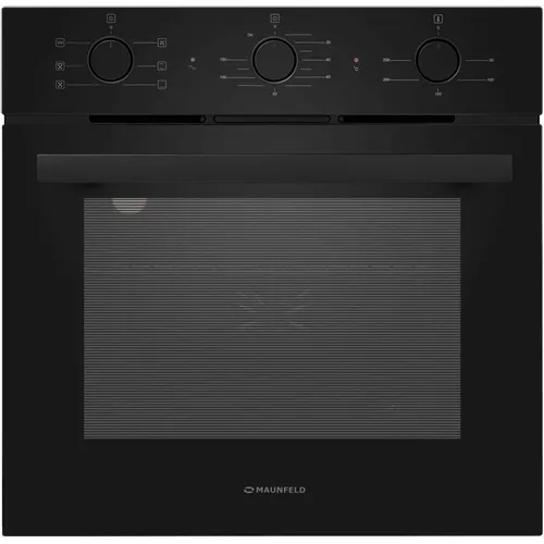 Духовой шкаф электрический MAUNFELD AEOF6060B2, 60л, дверца с 3 стеклами, черный