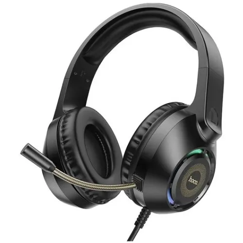 Гарнитура игровая Hoco W108 Sue, для компьютера, мониторные, проводные USB/3,5 мм, черный
