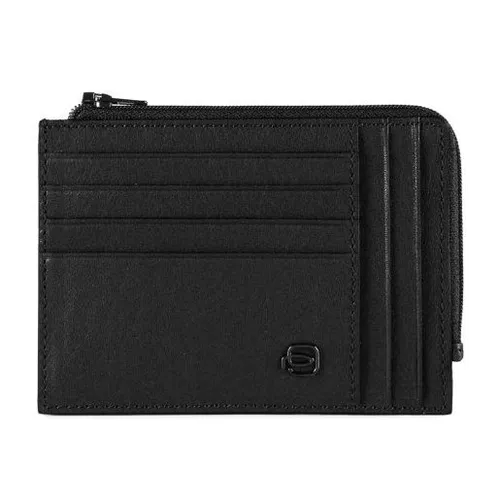 Чехол для кредитных карт Piquadro Black Square PU1243B3R/N, кожа натуральная, черный