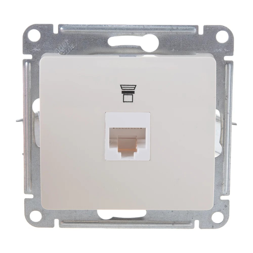 Одноместный механизм компьютерной розетки Systeme Electric Glossa GSL000281K