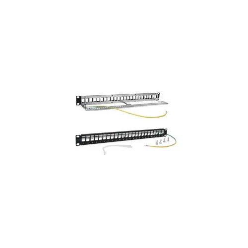 Патч-панель наборная Lanmaster (TWT-PP24OK-STP) 19" 1U 24xRJ45 FTP