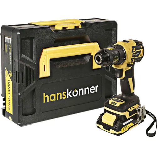 Дрель-шуруповерт HANSKONNER HCD2065BLC, 2Ач, с двумя аккумуляторами