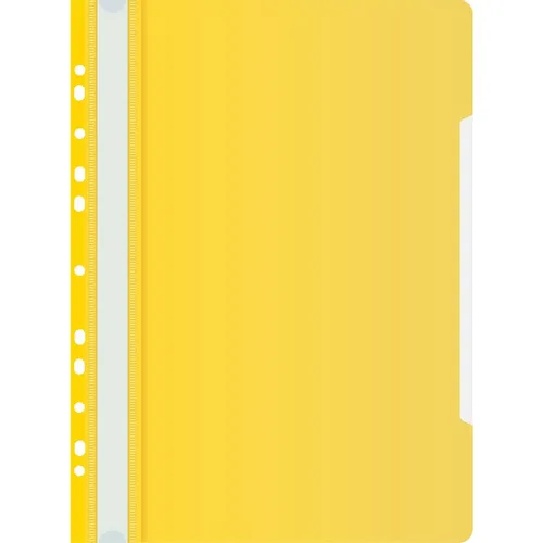 Папка-скоросшиватель Бюрократ PS-P20YEL, A4, пластик, желтый 20 шт./кор.