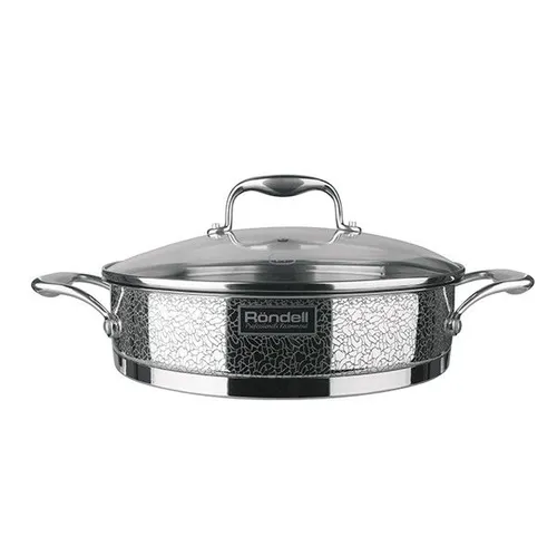 Сотейник Rondell Vintage RDS-353, 2.9л, с крышкой, стальной