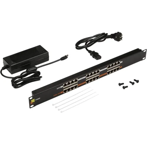Патч-панель Lanmaster (LAN-PP12-POE/A1) 19" 1U 12xRJ45 кат.5E UTP