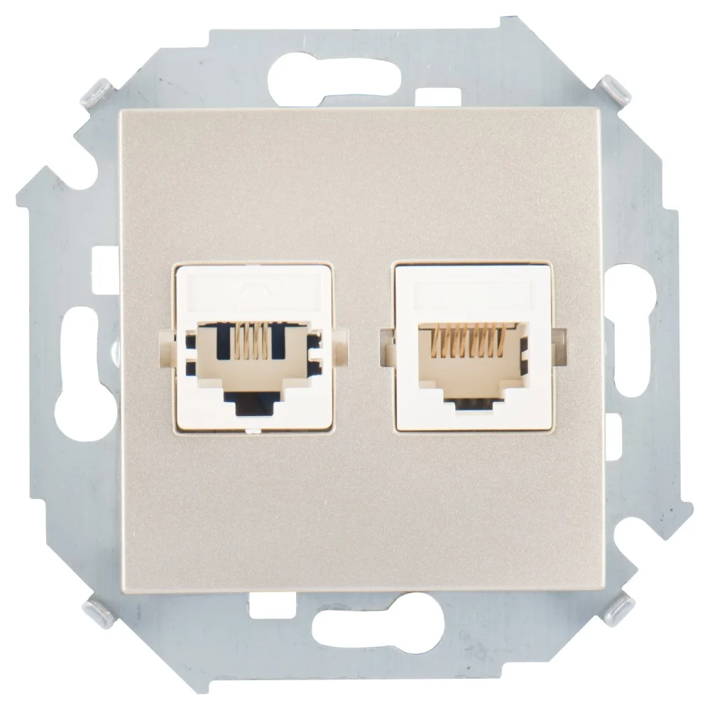 Телефонная компьютерная розетка Simon Systimax 1591590-034