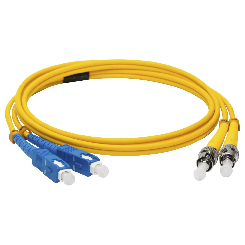 Оптический дуплексный патч-корд LANMASTER LAN-2ST-2SC/SU-1.0