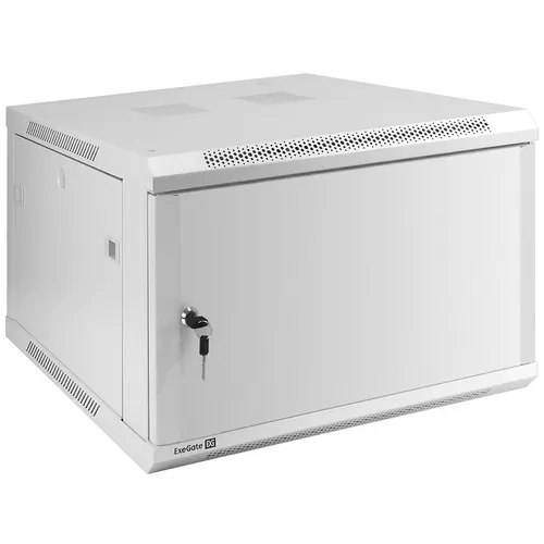 Шкаф коммутационный EXEGATE EC-WM-6U.600 EX298612RUS настенный, металлическая передняя дверь, 6U, 600x370x600 мм