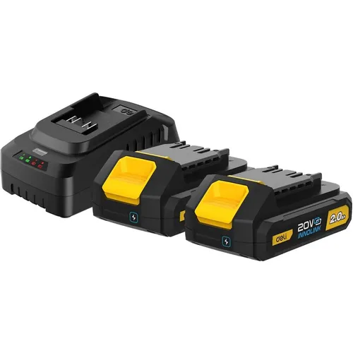 Батарея аккумуляторная Deli DL-CM20A2E, 20В, 2Ач, Li-Ion, ЗУ в комплекте