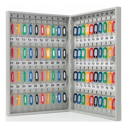 Шкафчик для ключей AIKO Key-80, 80шт ключ., 80 брелков, металл, серый [s183ch012500]