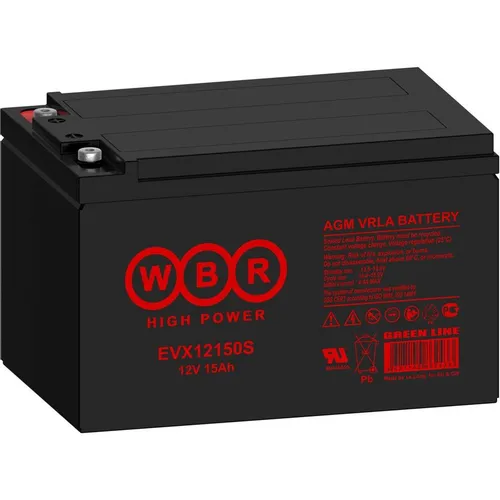 Аккумуляторная батарея WBR EVX12150S для ИБП, 12В, 15Ач