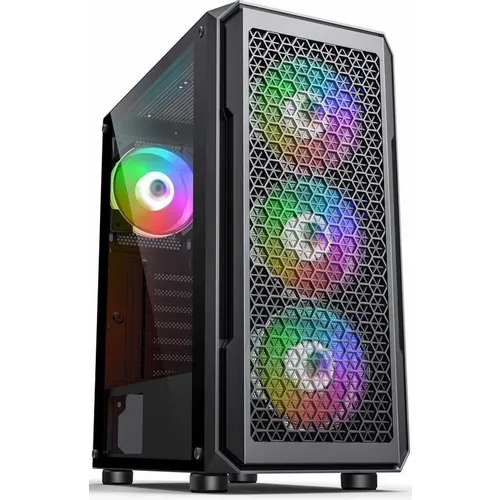 Корпус ATX Accord ACC-3338, Midi-Tower, без БП, черный
