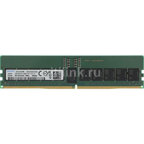 Память DDR5 Samsung M321R4GA3PB0-CWM 32ГБ RDIMM, ECC, registered, PC5-44800, 5600МГц