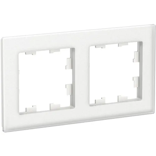 Рамка Schneider Electric ATN330102 (ATN330102) накладная 2шт горизонтальный монтаж стекло белый