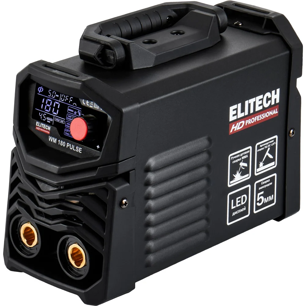 Инверторный сварочный аппарат Elitech HD WM 180 Pulse 204465