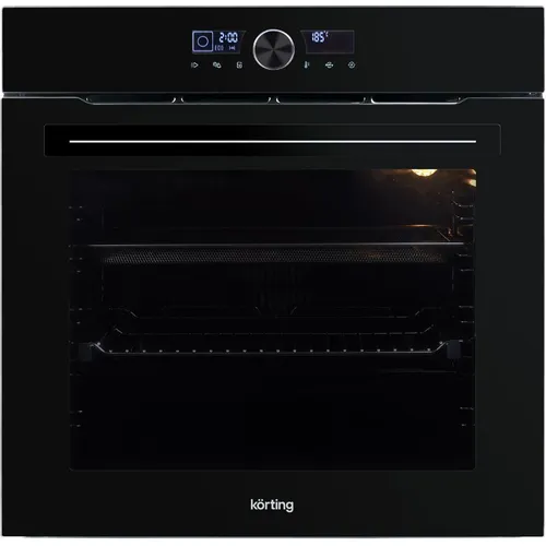 Духовой шкаф электрический Korting OKB 8731 CPGN, 75л, дверца с 3 стеклами, черный