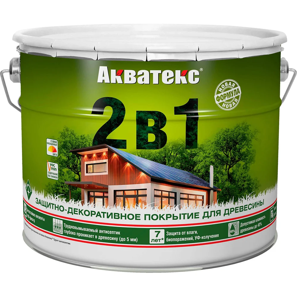Защитно-декоративное покрытие для дерева АКВАТЕКС 257230