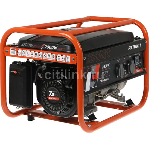 Бензиновый генератор Patriot GRS 3700C, 220/12 В, 2.9кВт [476102101]