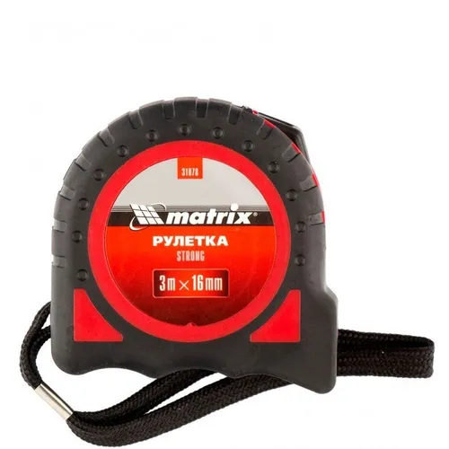 Рулетка строительная MATRIX Strong, 3м x16мм [31078 ]