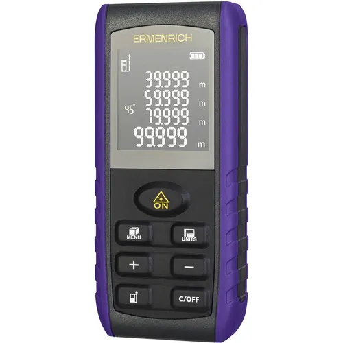 Лазерный дальномер ERMENRICH GE40, 1 класс лазера, 620нм, луч красный [86258]