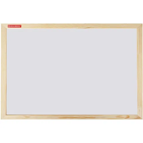Доска магнитно-маркерная BRAUBERG Wood белый 30x45см [238793]