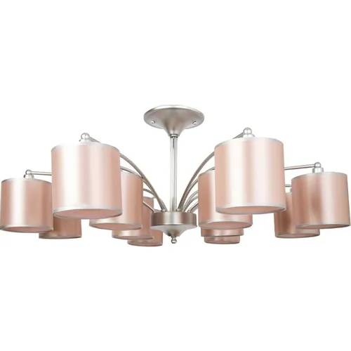 Люстра HIPER Peach H161-0, 12 х 40 Вт, розовый/серебро
