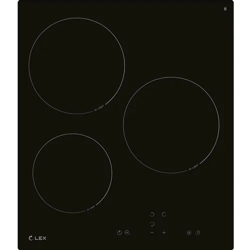 Электрическая варочная поверхность LEX EVH 430A BL, конфорок: 3 шт., стеклокерамика, независимая, черный