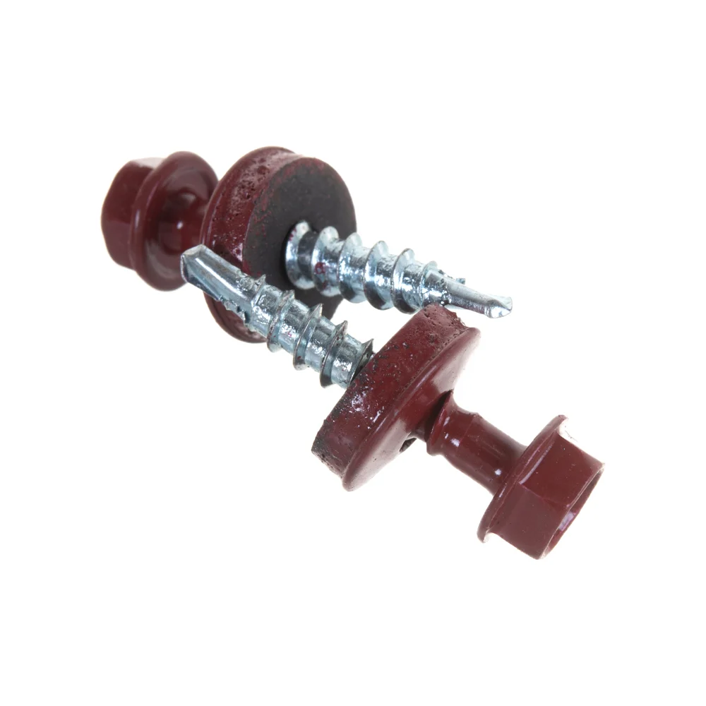 Саморез КР Невский Крепеж 4,8х28 RAL-3011 тёмно-красный (60 шт.) 912029