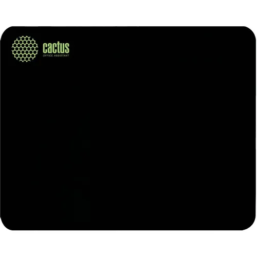 Коврик для мыши Cactus Black черный, ткань, 300х250х2мм [cs-mpc-p01m]