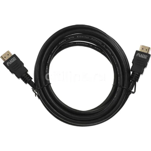 Кабель аудио-видео WH-111, HDMI (m) - HDMI (m), ver 2.0, 3м, GOLD, черный [9782]