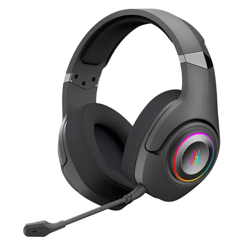 Гарнитура игровая A4TECH Bloody GR270, для компьютера и игровых консолей, мониторные, Bluetooth/радио, черный