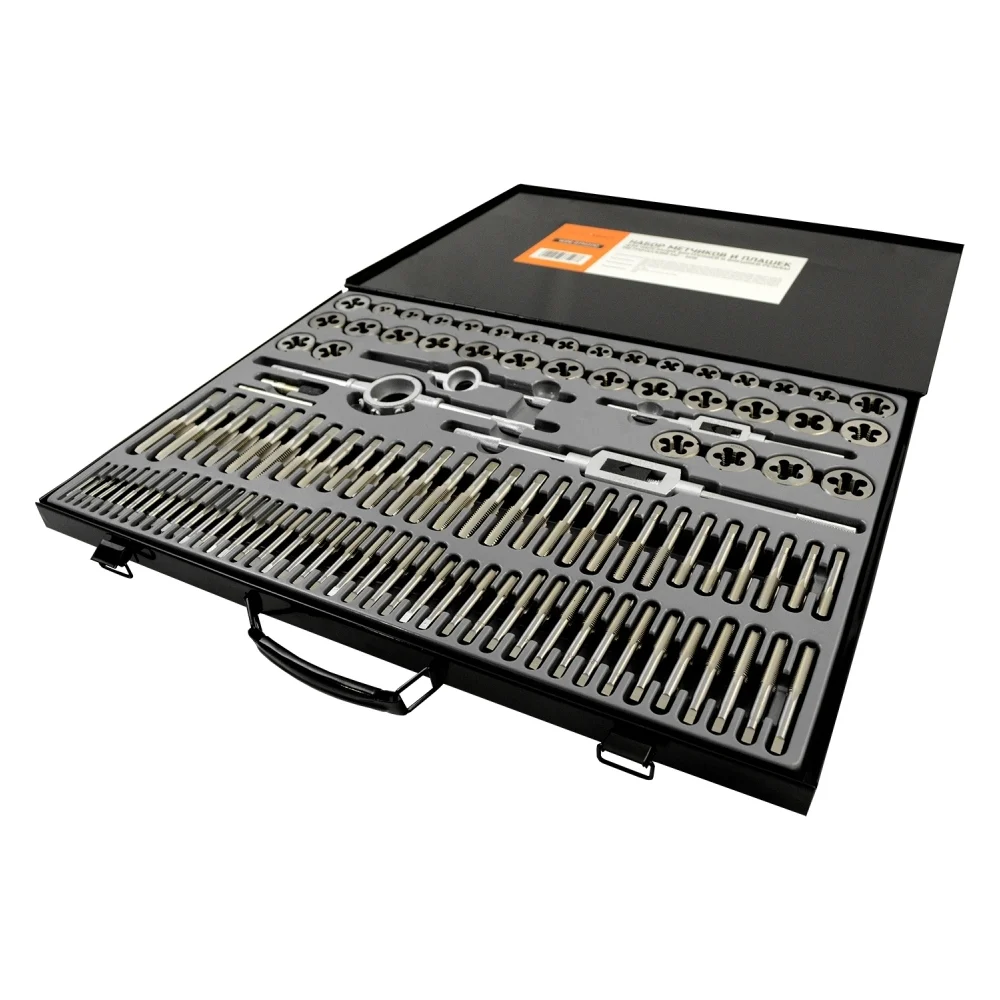 Набор метчиков и плашек WIEDERKRAFT WDK-DTM3110