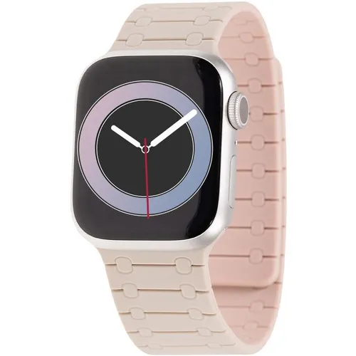 Ремешок ZIBELINO APL-42-L-WMF-GRYPNK для Apple Watch, серый [zbs-apl-42-l-wmf-grypnk]