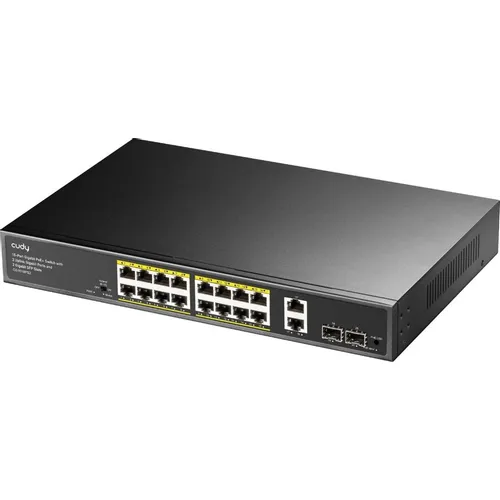 Коммутатор CUDY GS1018PS2, неуправляемый