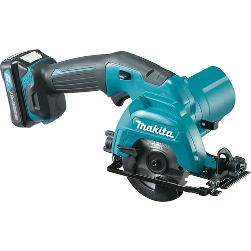 Циркулярная пила Makita HS301DWAE, 85мм, аккумуляторная, 10.8В, с 2 АКБ, с ЗУ