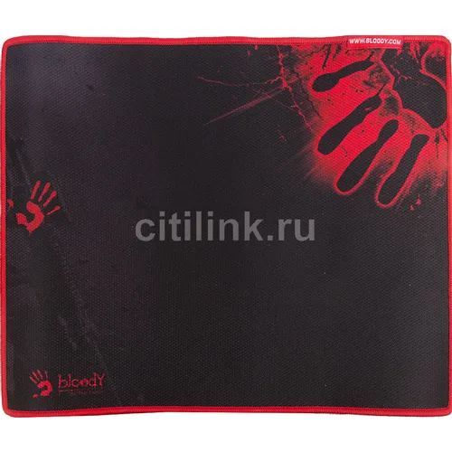 Коврик для мыши A4TECH Bloody B-081 (M) черный/рисунок, текстиль, 350х280х4мм