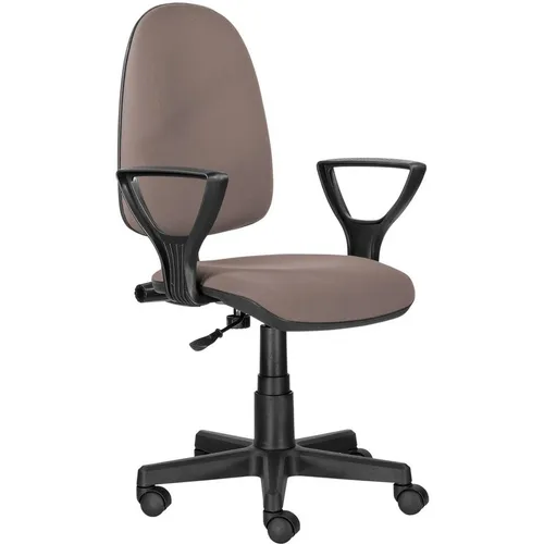 Кресло BRABIX Prestige Ergo MG-311, ткань, до 90кг, перманент-контакт, фиксированные подлокотники, коричневый