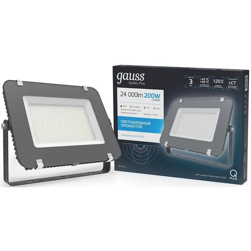 Прожектор уличный GAUSS 690511200, 200Вт