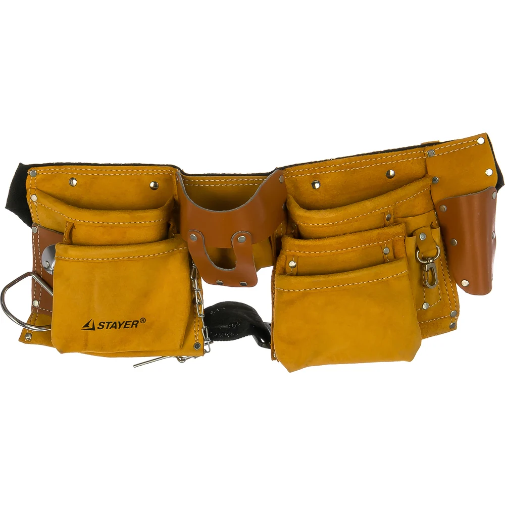 Кожаный пояс для инструментов STAYER MASTER 38512