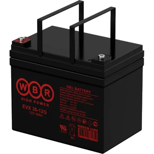Аккумуляторная батарея WBR EVX36-12G для ИБП, 12В, 36Ач [evx36-12g wbr]