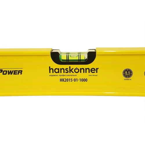Уровень HANSKONNER HK2015-01-1000 магнитный, глазков: 3шт