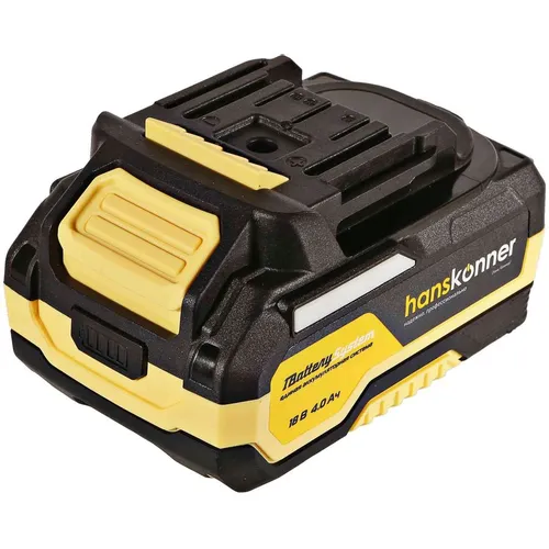 Батарея аккумуляторная HANSKONNER HBP2004, 18В, 4Ач, Li-Ion
