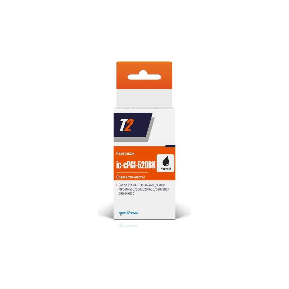 Картридж для Canon PIXMA iP3600 4600 4700 MP540 620 980 T2 IC-CPGI-520BK