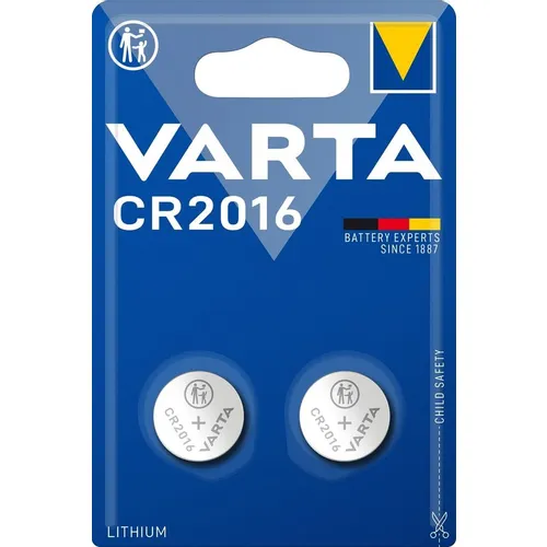 CR2016 Батарейка VARTA Electronics BL2, 2 шт.