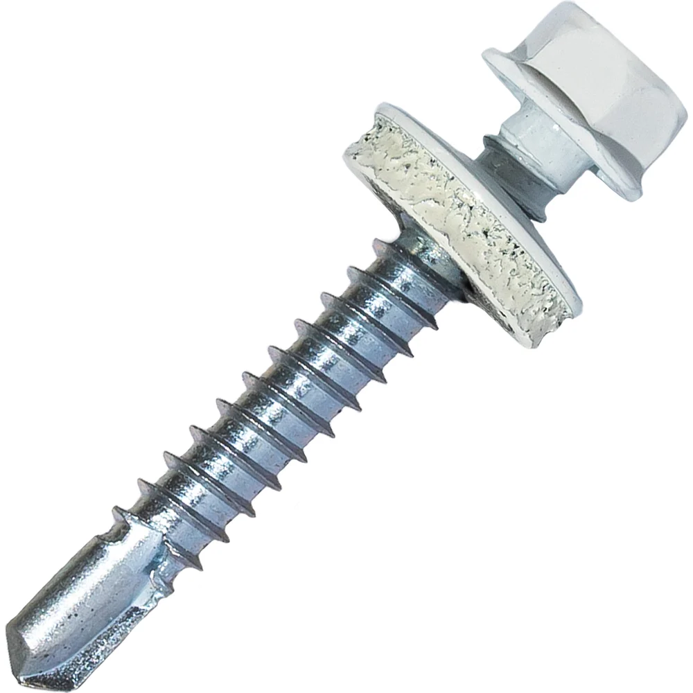 Самосверлящий винт HARDWEX ТМ HWX7-W-P9-5.5x38 мм. св.№3, RAL 9003 (150 шт.) 5190000240331