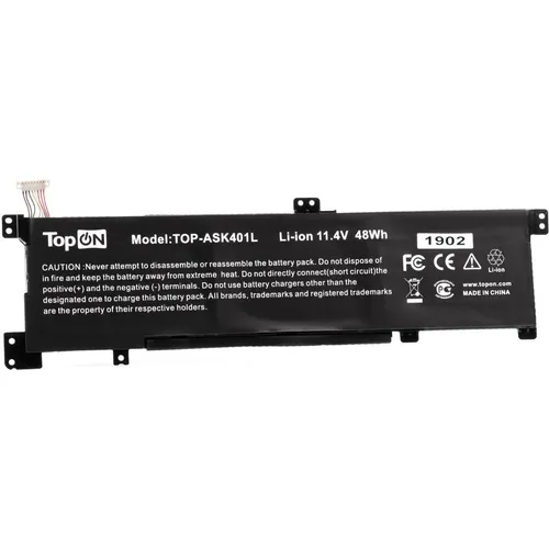 Батарея для ноутбуков TopON TOP-ASK401L, 4950мAч, 11.4В [103567]