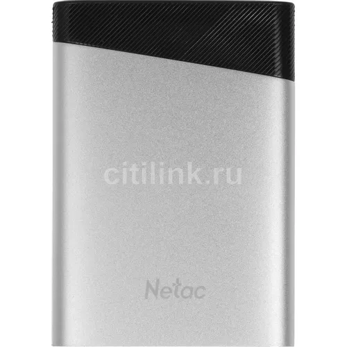 240ГБ Внешний диск SSD NETAC Z6S NT01Z6S-240G-32SL, USB-C, чтение - 520МБ/с, серебристый