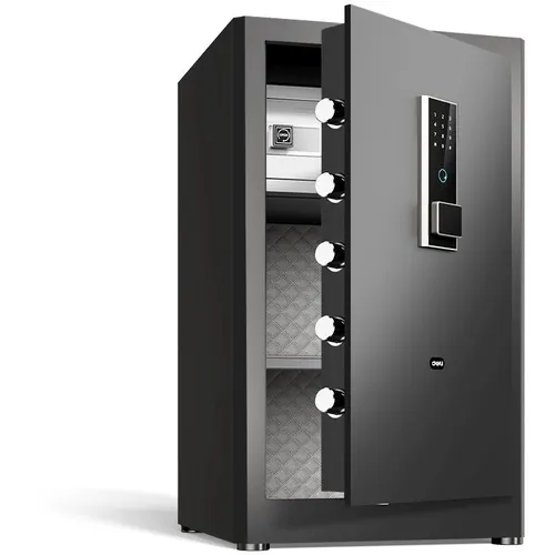 Сейф офисный Deli ET597 800x480x420 мм электронный/ключевой/биометрический