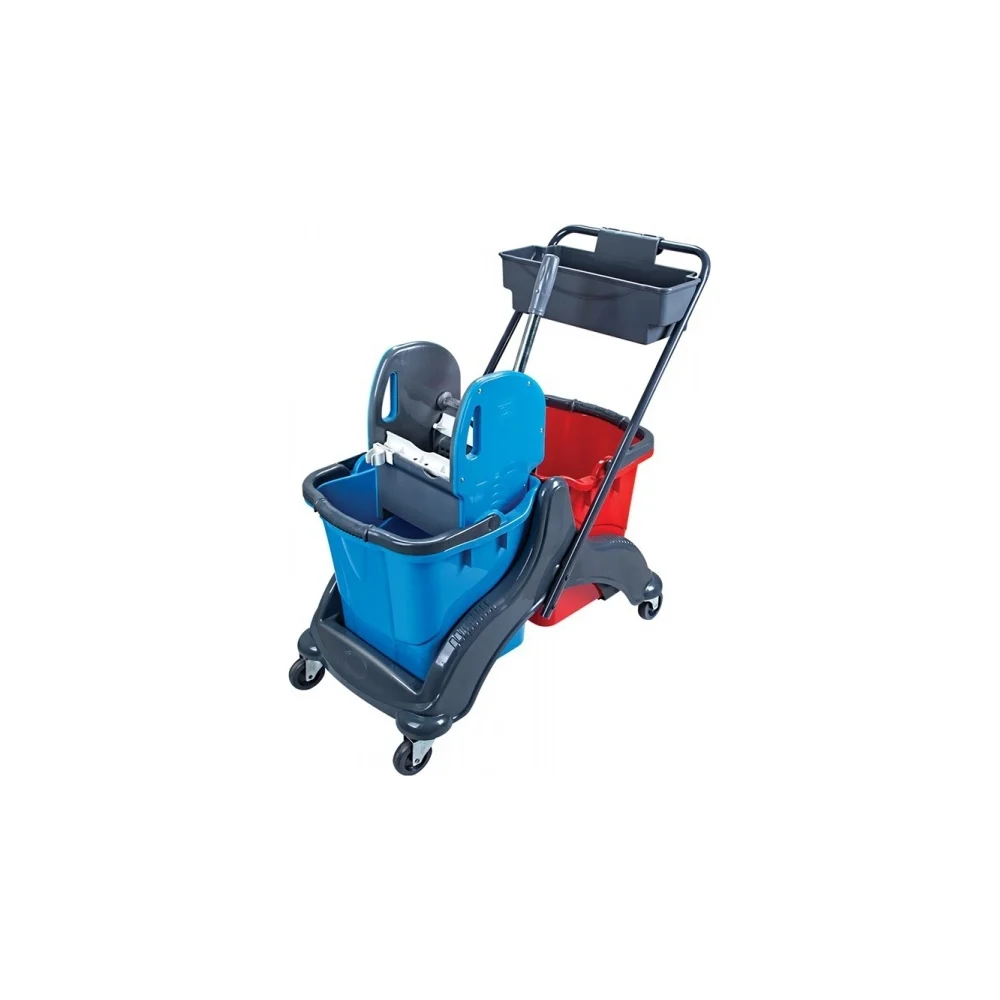 Двухведерная уборочная тележка Uctem-Plas CK756